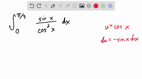 evaluate-the-integrals-int_0pi-3-fracsin-xcos-2-x-d-x