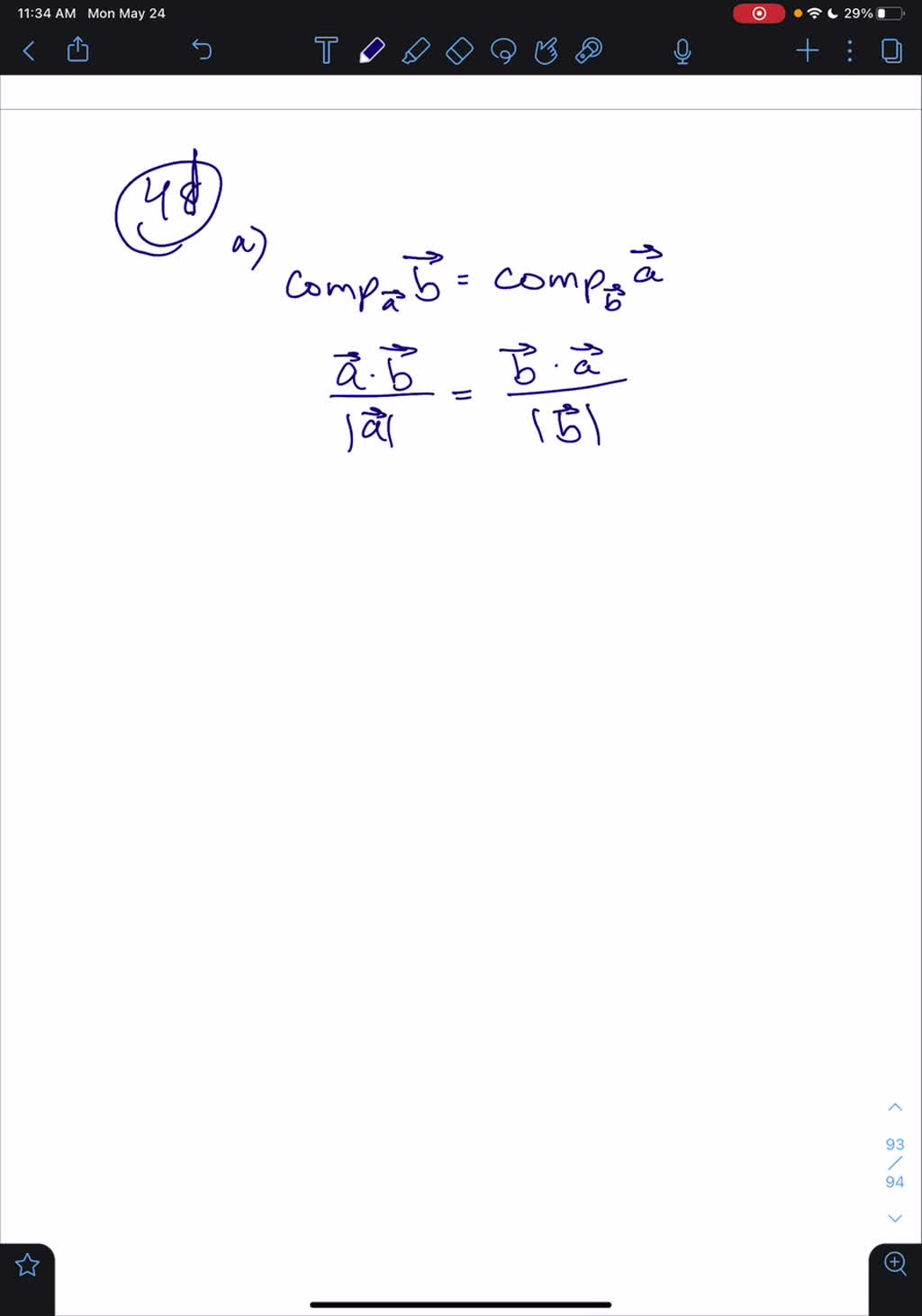 solved-suppose-that-a-and-b-are-nonzero-vectors-a-under-what