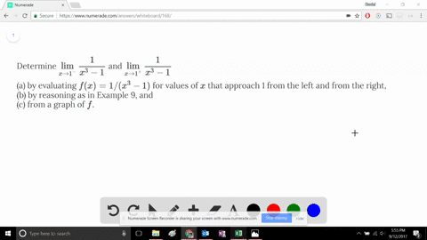 determine-displaystyle-lim_x-to-1-frac1x3-1-and-displaystyle-lim_x-to-1frac1x3-1-a-by-evaluating-fx-