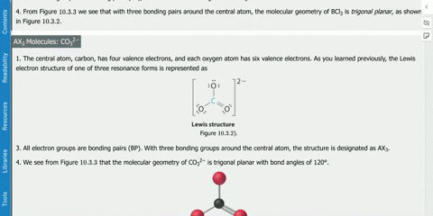 give-an-example-of-a-molecule-in-which-a-central-carbon-atom-makes-four-bonds-but-has-a-trigonal-pla