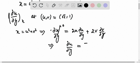 find-partial-u-partial-y_x-at-the-point-u-vsqrt2-1-if-xu2v2-and-yu-v-3