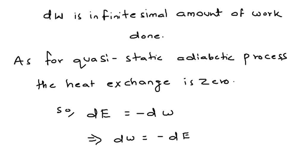 SOLVED Prove That The Work Done During A Quasi static Isothermal Change 