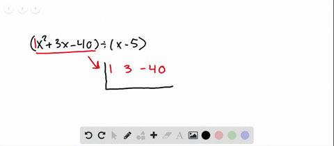 use-synthetic-division-to-divide-leftx23-x-40right-divx-5