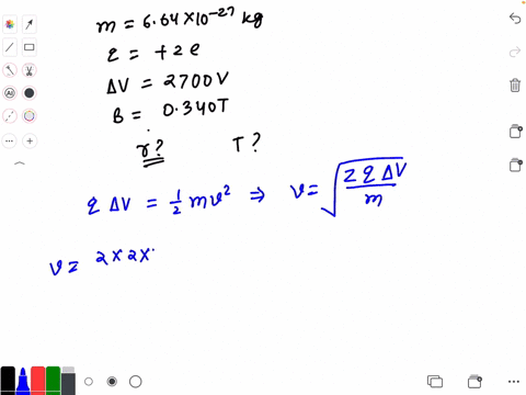 an-alpha-particle-leftm664-cdot-10-27-mathrmkg-q2-eright-is-accelerated-by-a-potential-difference-of