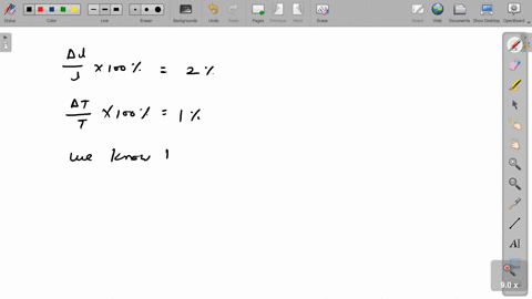 the-percentage-error-in-measurement-of-length-and-time-period-is-2-and-1-respectively-the-percentage