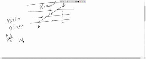 an-eleciron-is-taken-from-a-point-a-to-point-b-along-the-path-a-b-in-a-uniform-electric-field-of-int