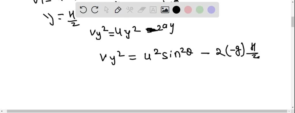 SOLVED: The velocity of a projectile when it is at the greatest height ...