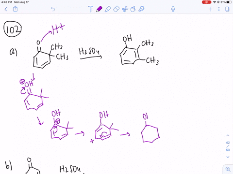 a-propose-a-mechanism-for-the-following-reaction-b-what-is-the-product-of-the-following-reaction-2