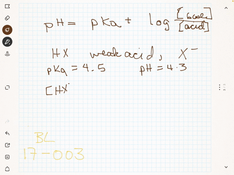 a-buffer-contains-a-weak-acid-ha-and-its-conjugate-base-the-weak-acid-has-a-mathrmp-k_a-of-45-and-th