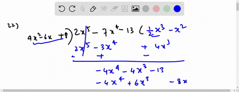 find-the-quotient-and-remainder-using-long-division-frac2-x5-7-x4-134-x2-6-x8