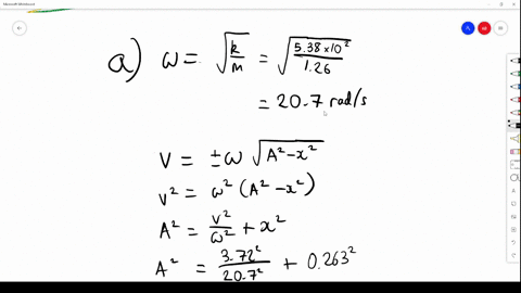 an-object-of-mass-126-mathrmkg-attached-to-a-spring-of-force-constant-538-mathrmn-mathrmcm-is-set-in