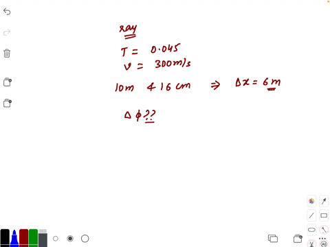 two-points-lie-on-a-ray-are-emerging-from-a-source-of-simple-harmonic-wave-having-period-0045-the-wa