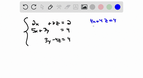 solve-the-system-of-linear-equations-and-check-any-solutions-algebraically-leftbeginaligned2-x-2-z2-