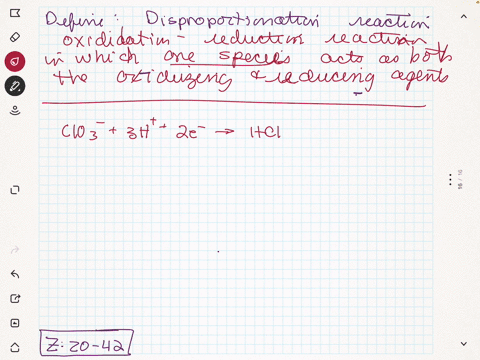 what-is-a-disproportionation-reaction-use-the-following-reduction-potentials-mathrmclo_3-3-mathrmh2-