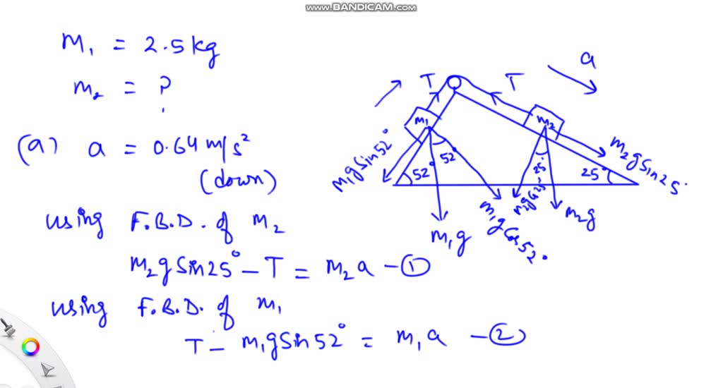 ⏩SOLVED:Suppose the angles shown in Fig. 5.31 are 52^∘ and 25^∘. If ...