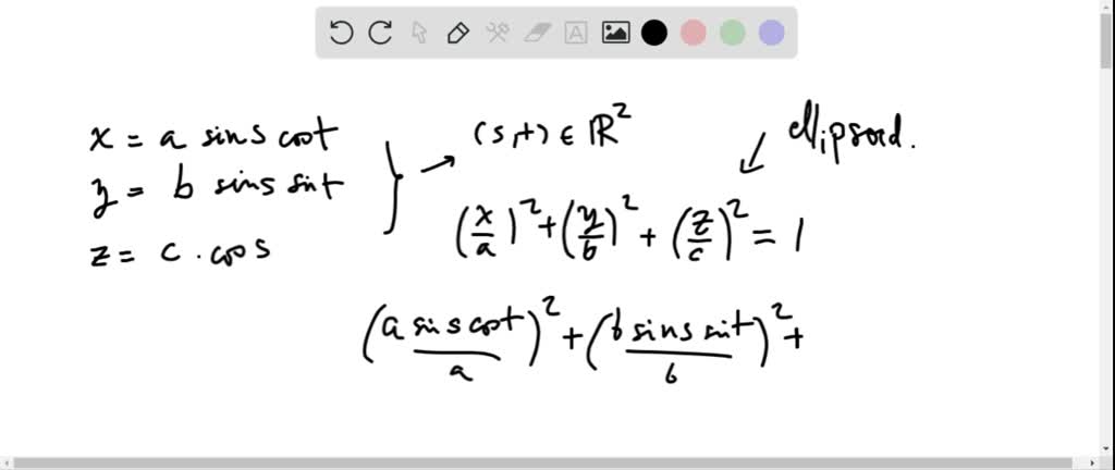 SOLVED:Verify the result of Exercise 43 for the ellipsoid a x^2+b y^2+c ...