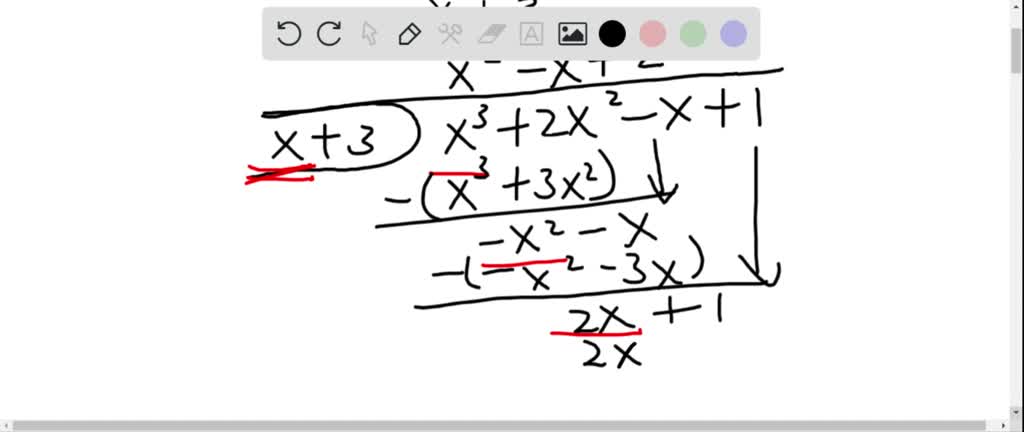 how can you use long division to find quotients of polynomials