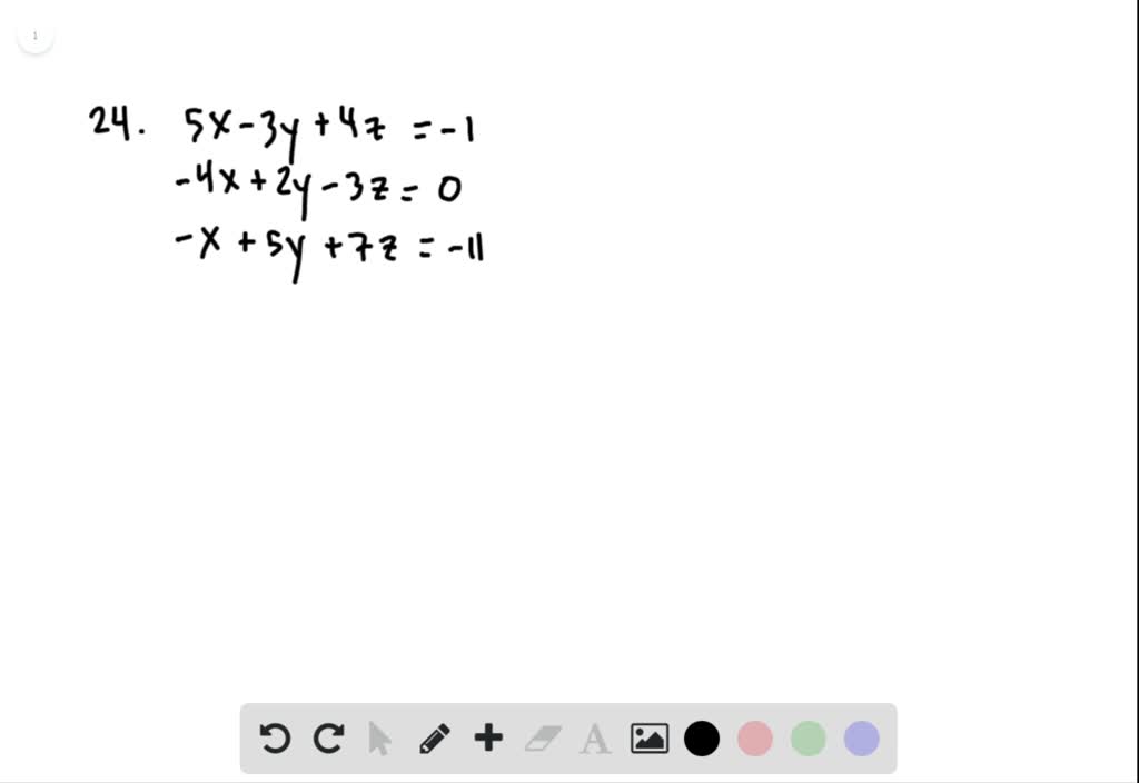 SOLVED:For the following exercises, solve each system by Gaussian ...