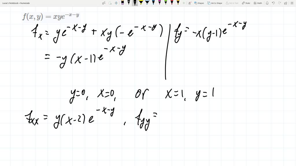 Solved: Find The Critical Points Of The Following Functions, And 