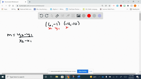 find-the-slope-of-the-line-that-is-a-parallel-and-b-perpendicular-to-the-line-through-each-pair-of-7