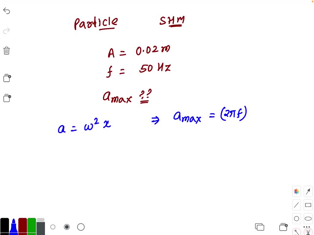 solved-a-particle-is-executing-simple-harmonic-motion-with-an-amplitude