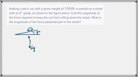 braking-load-a-car-with-a-gross-weight-of-5300-mathrmlb-is-parked-on-a-street-with-an-8circ-grade-as