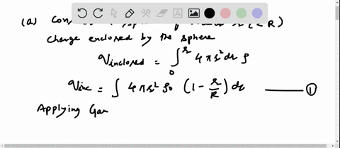 a-let-us-consider-a-sphere-of-radius-rr-then-charge-inclosed-by-the-considered-sphere-q_text-inclase
