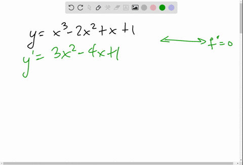 find-the-values-of-x-for-which-the-curve-has-horizontal-tangents-yx3-2-x2x1