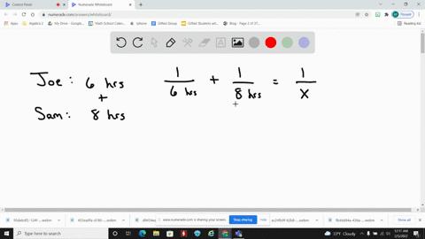 solve-each-problem-see-example-3-repeat-exercise-37-but-assume-that-joe-takes-6-mathrmhr-working-alo