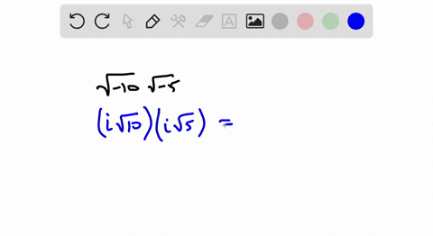write-each-expression-in-terms-of-i-and-simplify-see-examples-1-2-sqrt-10-sqrt-5