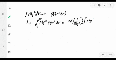 the-ground-state-wave-function-for-the-electron-in-a-hydrogen-atom-is-psi_1-srfrac1sqrtpi-a_03-e-r-3