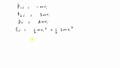 two-particles-with-masses-m-and-3-m-are-moving-toward-each-other-along-the-x-axis-with-the-same-in-5