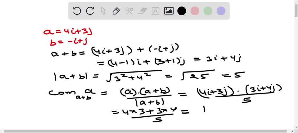 In Problems 41 and 42, express the vector 𝐚=2 𝐢+ ^3 𝐣 as a linear ...