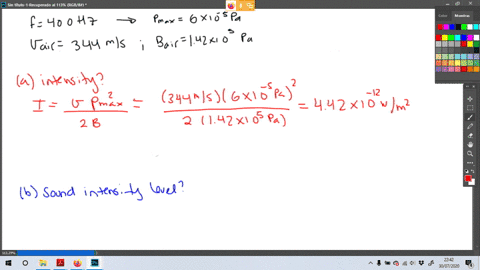 bio-for-a-person-with-normal-hearing-the-faintest-sound-that-can-be-heard-at-a-frequency-of-400-math
