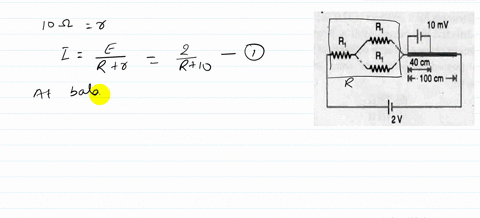 a-potentiometer-wire-of-length-100-mathrmcm-has-a-resistance-of-10-omega-it-is-connected-in-series-w