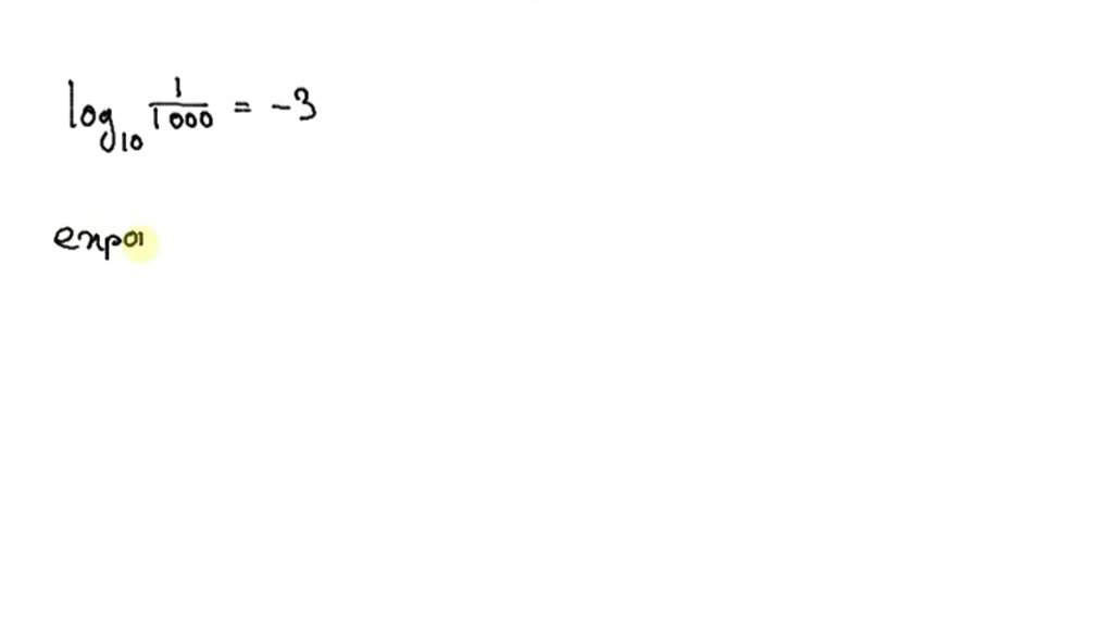 Solved use the definition of a logarithm to write the equation in 