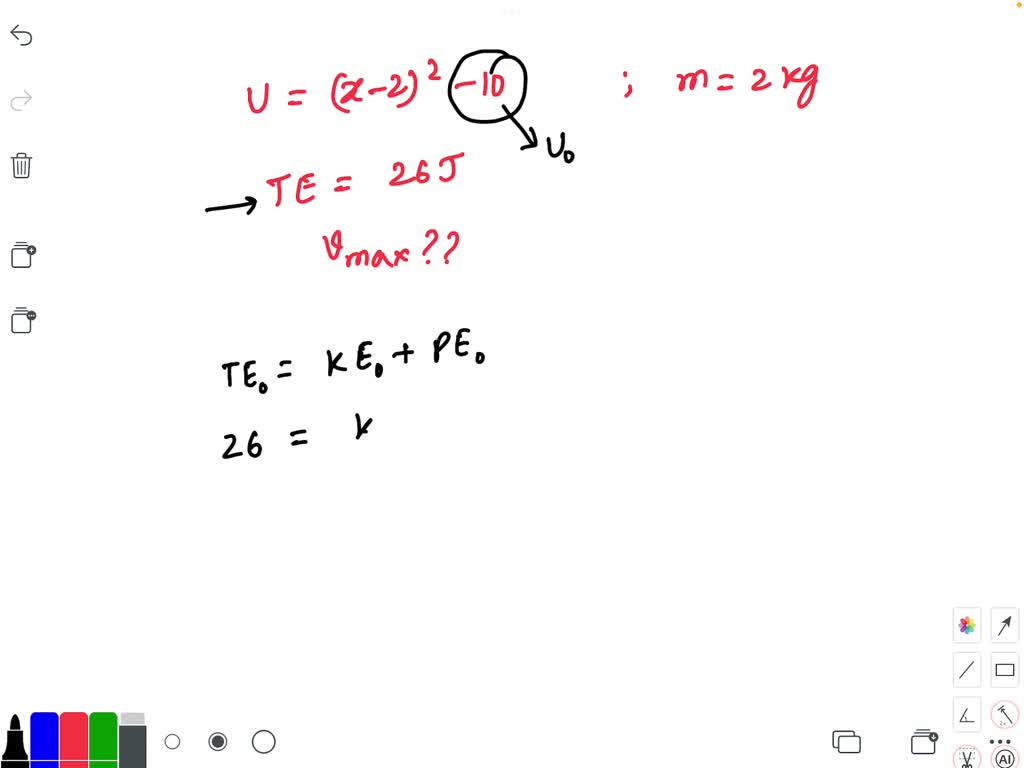 ⏩solvedthe Potential Cnergy Of A Particle Of Mass 2 Kg Oscillating Numerade 6261