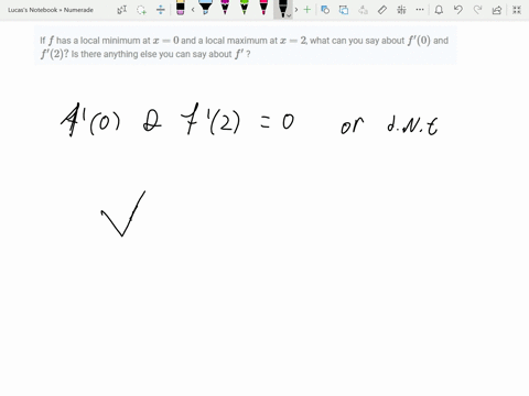 if-f-has-a-local-minimum-at-x0-and-a-local-maximum-at-x2-what-can-you-say-about-fprime0-and-fprime-2
