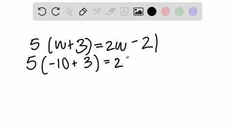 in-exercises-97-108-determine-whether-the-given-number-is-a-solution-of-the-equation-5w32-w-21-10