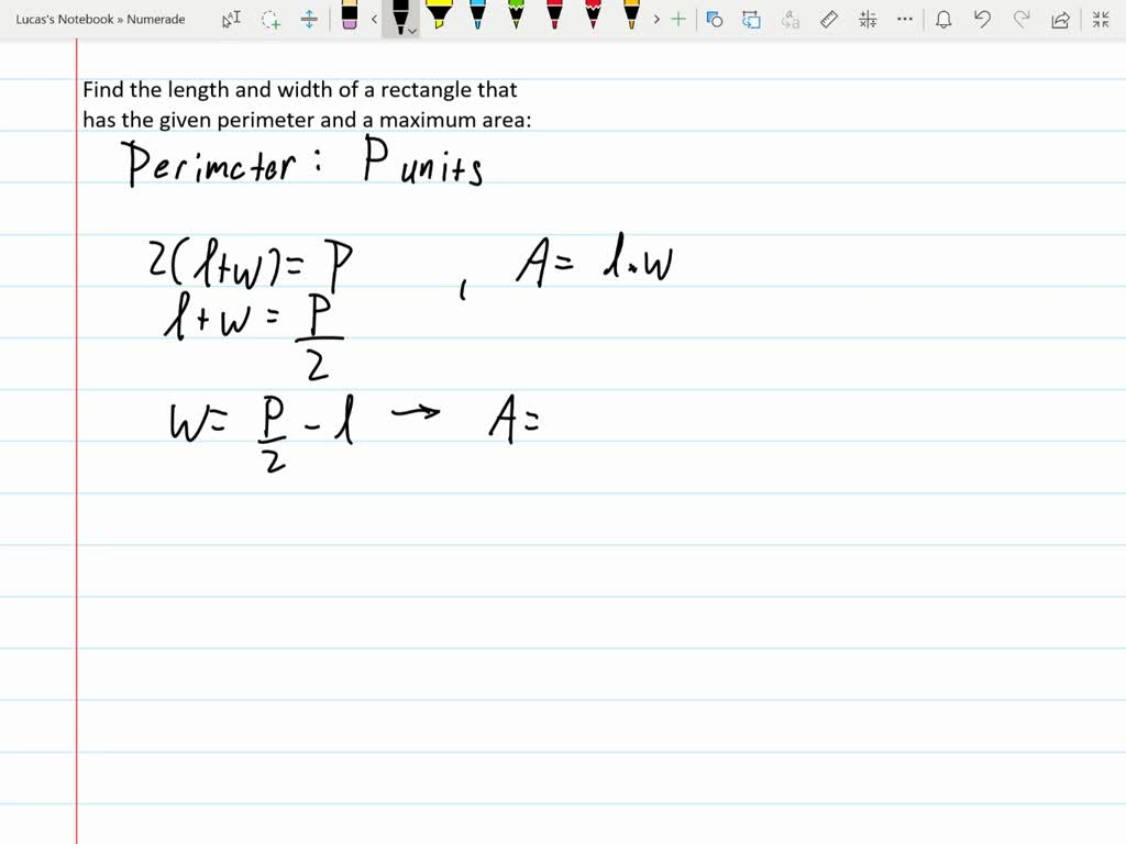SOLVED:Perimeter: P units