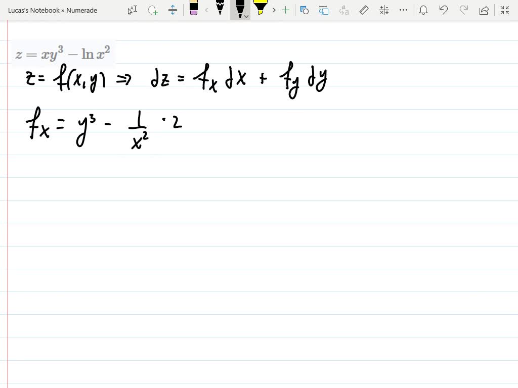 SOLVED:Determine the differential d z of each of the following. (a) z=x ...