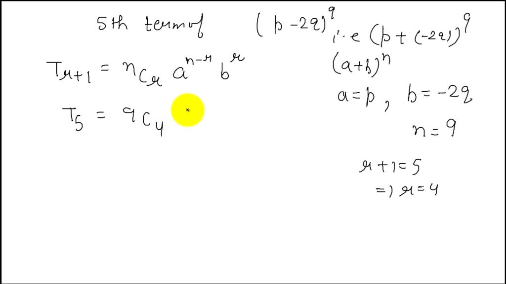 Find The Term In Binomial Expansion