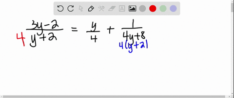 solve-each-equation-frac3-y-2y2fracy4frac14-y8