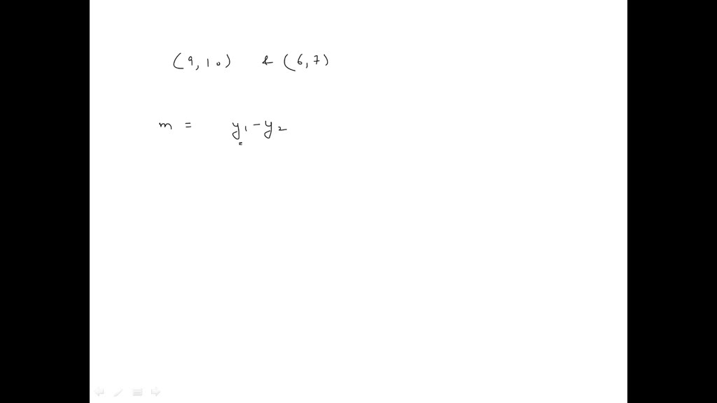 SOLVED Find The Slope Of The Line Containing The Points