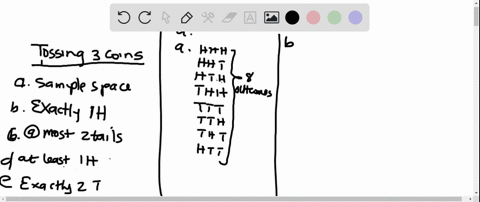 tossing-three-coins-three-coins-are-flipped-an-outcome-might-be-hth-a-find-the-sample-space-what-is-