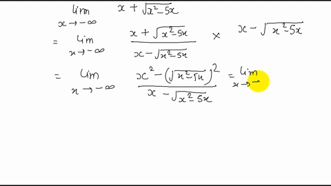 determine-the-following-limits-lim-_x-rightarrow-inftyxsqrtx2-5-x