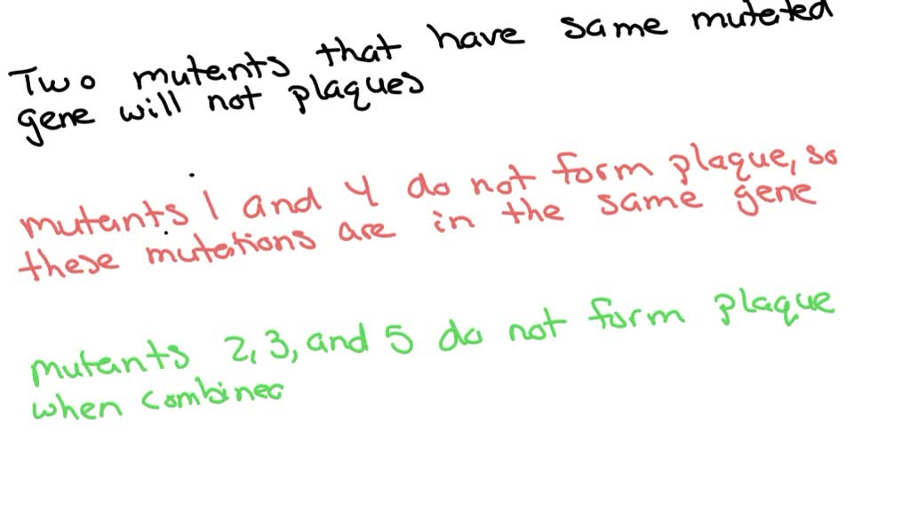 SOLVED:Using mutants 2 and 3 from the previous problem, following mixed ...
