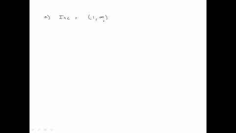 SOLVED:State the open intervals over which each function is (a