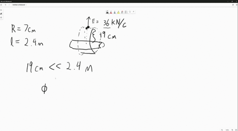 a-cylindrical-shell-of-radius-700-mathrmcm-and-length-240-mathrmm-has-its-charge-uniformly-distrib-3