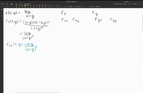 find-all-second-order-partial-derivatives-for-the-following-rx-yfrac6-yxy